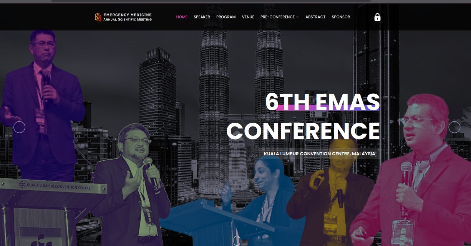 EMAS Congress Platform screenshot